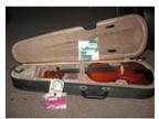 3/4 violin with case,  bow,  strings and tuner. 3/4 Violin....